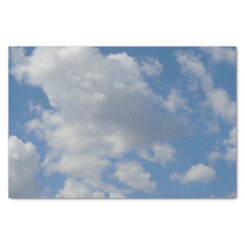 WhiteGray Clouds and Blue Sky Tissue Paper