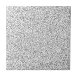 White Gray Granite Stone - Mosaic Dots Ceramic Tile