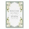 White Gray Green Watercolor Bridal Shower Welcome