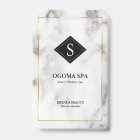 White & Gray Marble Gold Border