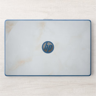 White Gray Marble Stone Texture HP Laptop Skin