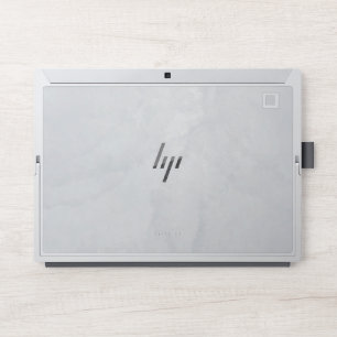 White Gray Marble Stone Texture HP Laptop Skin