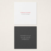 White gray red exclusive unique profile card (Front & Back)