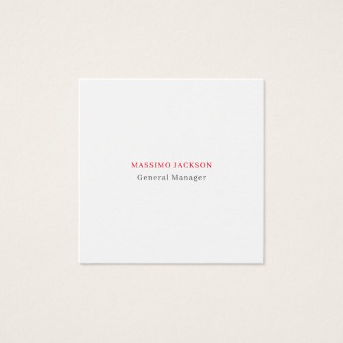 White gray red exclusive unique profile card