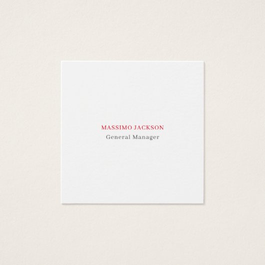White gray red exclusive unique profile card (Front)