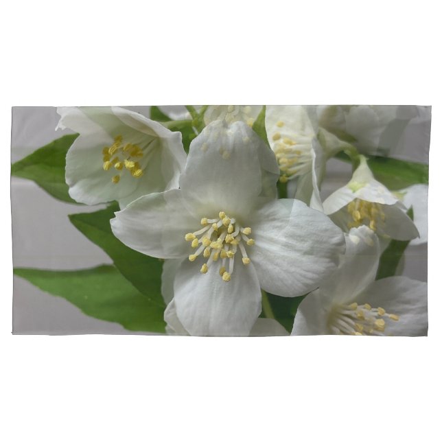 White Green And Grey Pillow Case (Front)