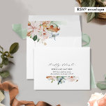 White Green Earthy Blooms RSVP with Return Address Envelope<br><div class="desc">Beautiful white wedding RSVP envelope with printed return address coordinating our "Earthy Blooms" wedding RSVP cards. NOTES: 1) the default "A2" envelope size selected fits our coordinating 3.5" x 5" RSVP card size, if you make changes on the RSVP card size, please make sure to select the correct RSVP envelope...</div>