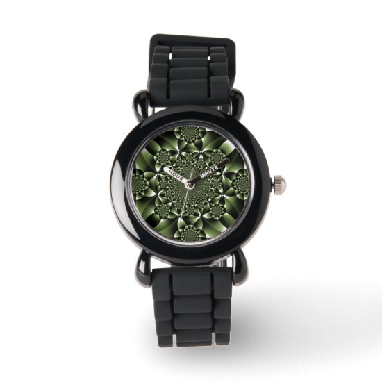 White Green Forest Leaf Petals  Watch