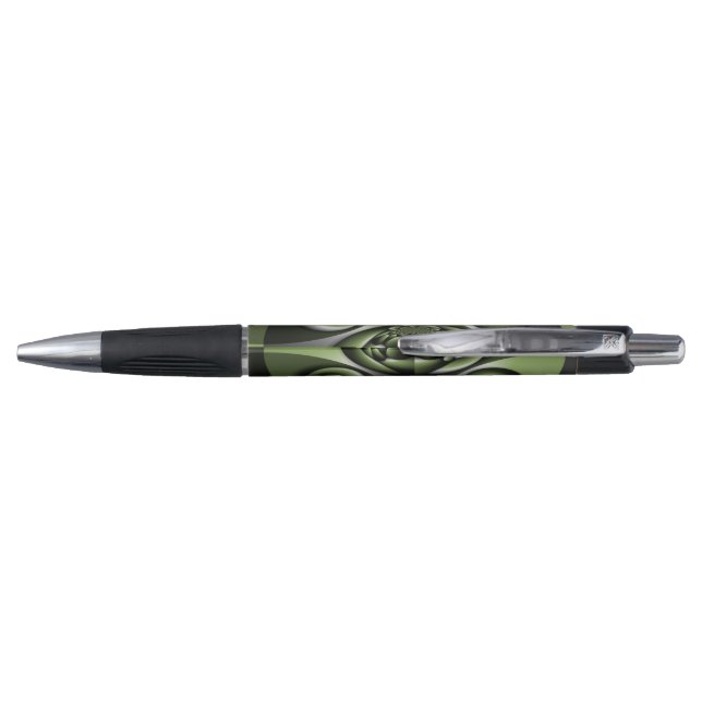 White Green Forest Mini Spheres  Pen (Back)