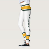 White Green Gold Team Jersey Colors Love Sports
