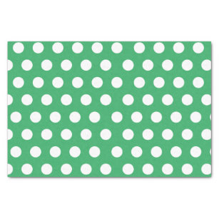 Sage Green, White Polka Dot Wrapping Paper, Zazzle