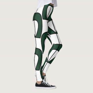 White Green Modern Geometric Fun Workout