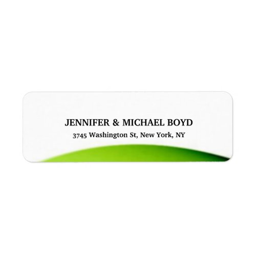 White Green Retro Style Classical Family Sheet Label