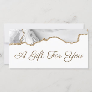 white grey agate gift certificate
