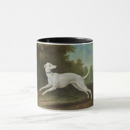 White Greyhound Dog by Jean_Baptiste Oudry Mug
