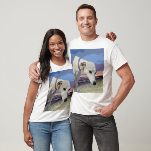 White Greyhound Oil Paint, Tshirt