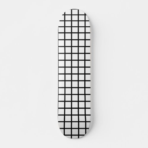 White Grid Skateboard