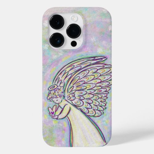 White Guardian Angel Art Custom iPhone Case