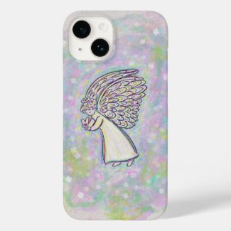 White Guardian Angel Art Custom iPhone Case