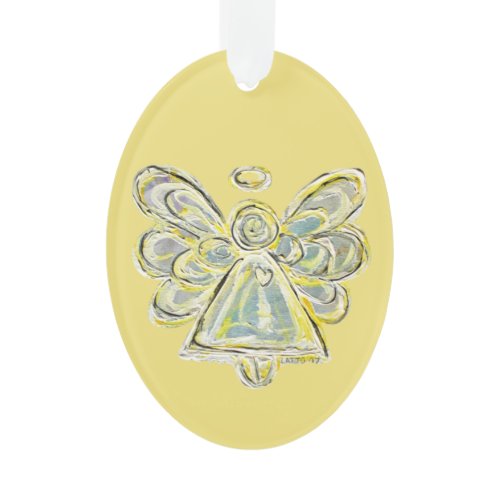 White Guardian Angel Christmas Pendant Ornament