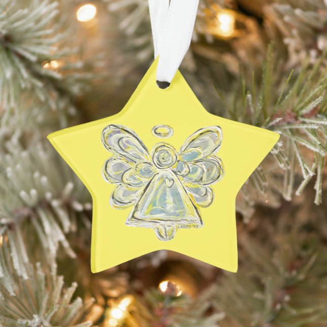 White Guardian Angel Christmas Pendant Ornaments (Tree)