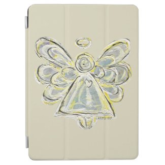 White Guardian Angel Custom Electronics iPad Case