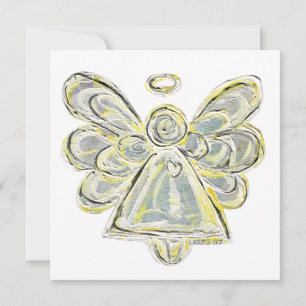 White Guardian Angel Custom Invites or Invitation