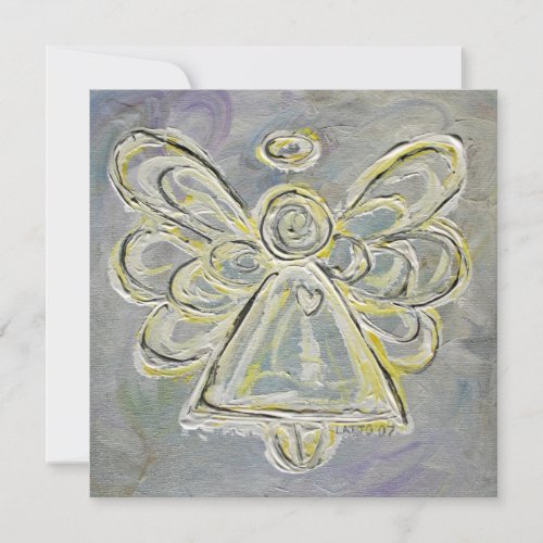 White Guardian Angel Custom Invites or Invitation