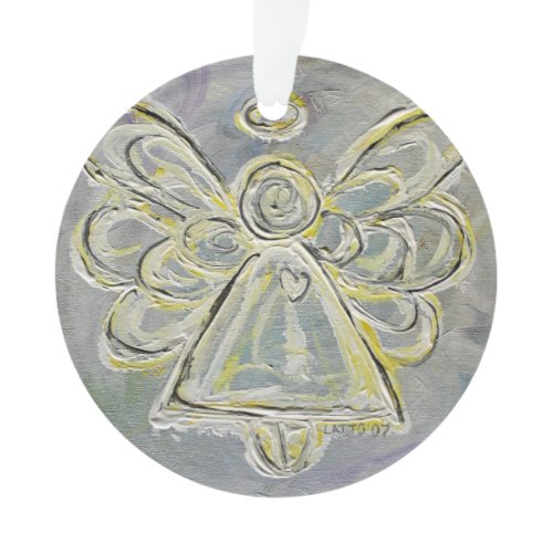 White Guardian Angel Gift Holiday Ornament