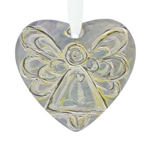 White Guardian Angel Gift Holiday Ornament