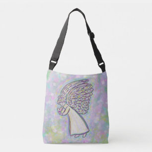 White Guardian Angel Purse Art Cross Body Bag