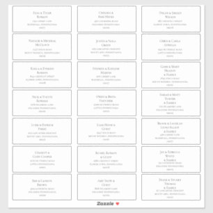 White Guest Address Labels