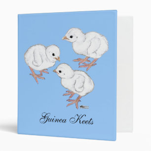 White Guinea Keets Binder