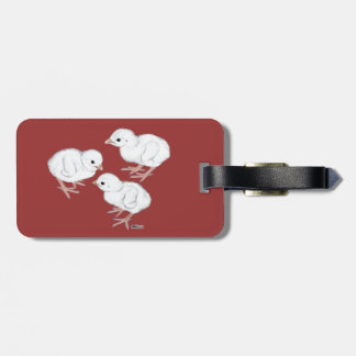 White Guinea Keets Luggage Tag