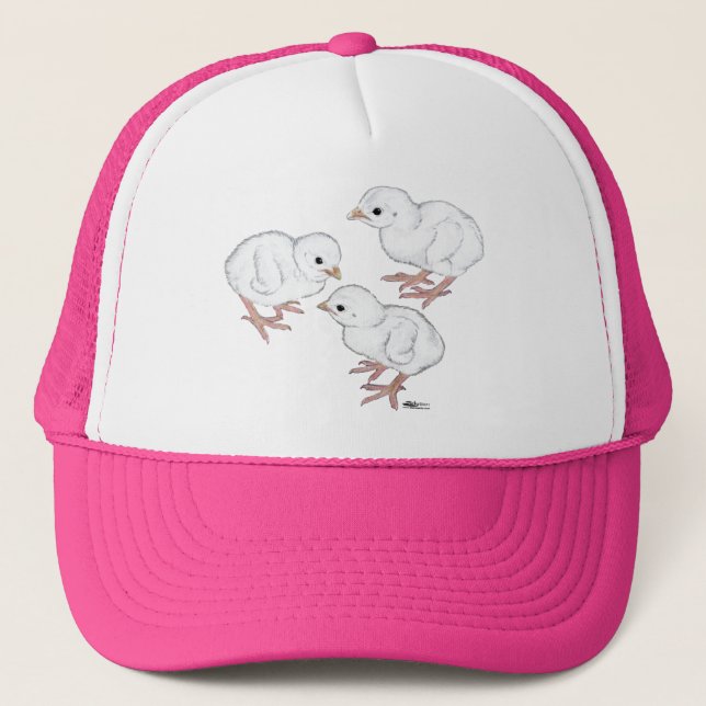 White Guinea Keets Trucker Hat (Front)