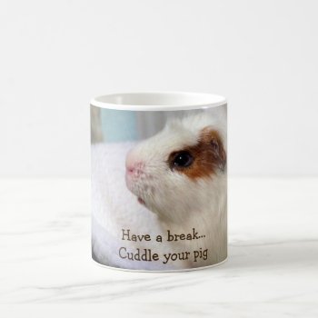 White Guinea Pig Mug by Pictural at Zazzle