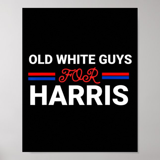 White Guys For Harris Kamala  Poster (Front)