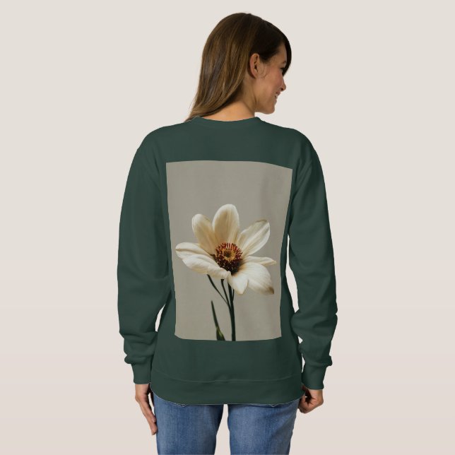 white haired model sweatshirt (Back Full)