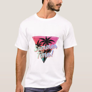 White half sleeves summer T-shirt for men