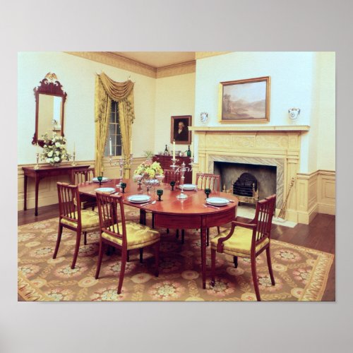 White Hall Dining_Room near Charleston Poster