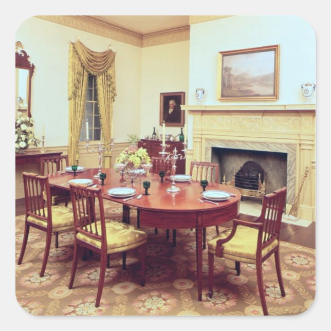 White Hall Dining-Room, near Charleston Square Sticker (Front)