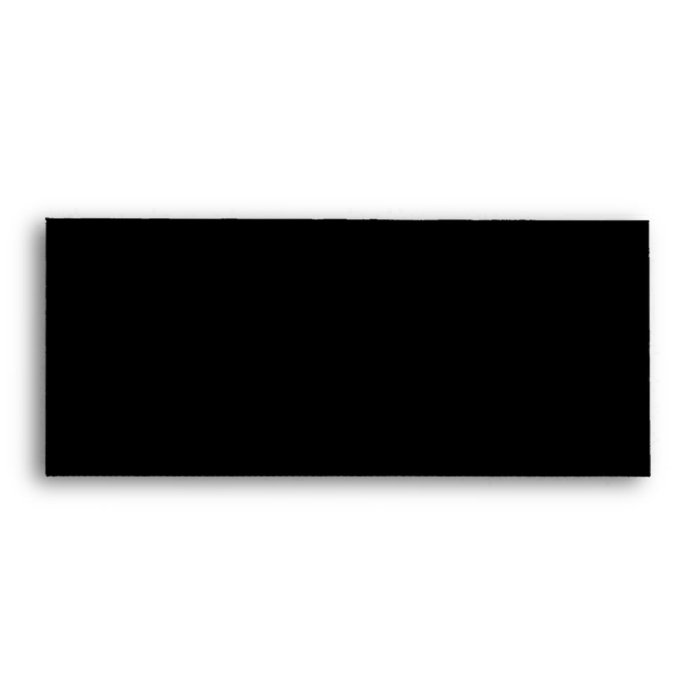 White handlebar mustache on black background envelope