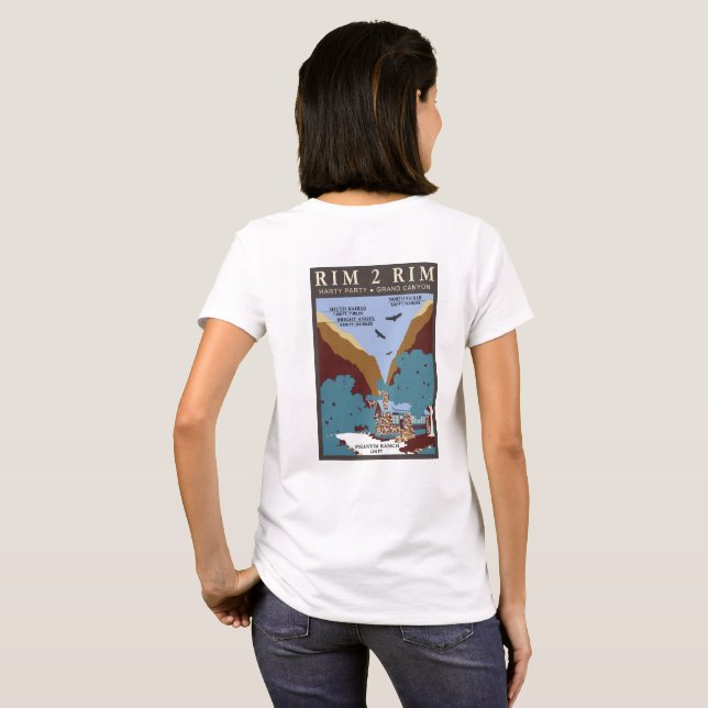 white hart front rect back T-Shirt (Back Full)