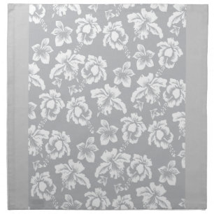White Hawaiian Orchid Cloth Napkin