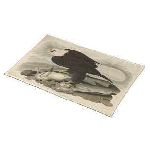 White-headed (Bald Eagle) Audubon Birds of America Cloth Placemat