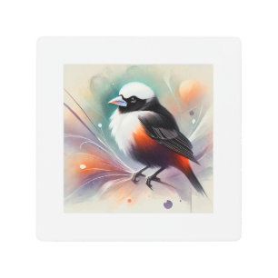 White headed Buffalo Weaver 030924AREF120 - Waterc Metal Print
