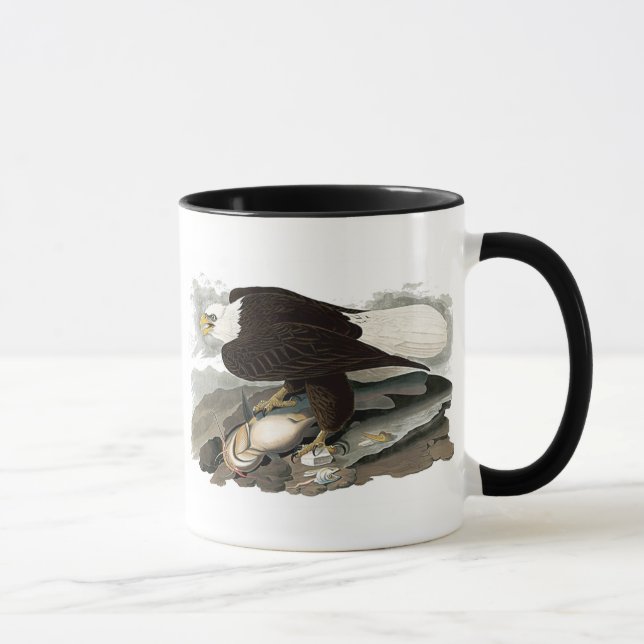White Headed Eagle | John James Audubon Mug (Right)
