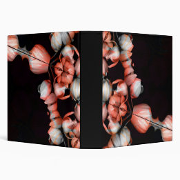 "White heart in black from sun" 3 Ring Binder