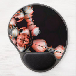 "White heart in black from sun" Gel Mouse Pad