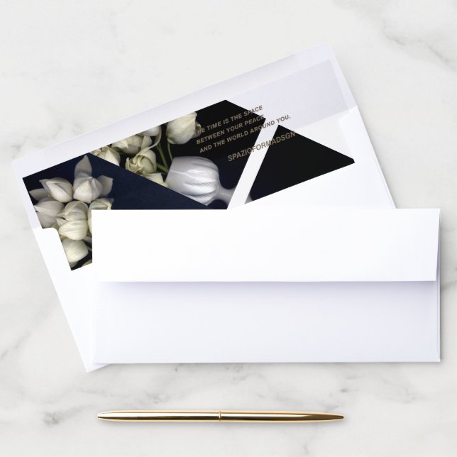 "White heart in black" & Time Envelope Liner (Desk)